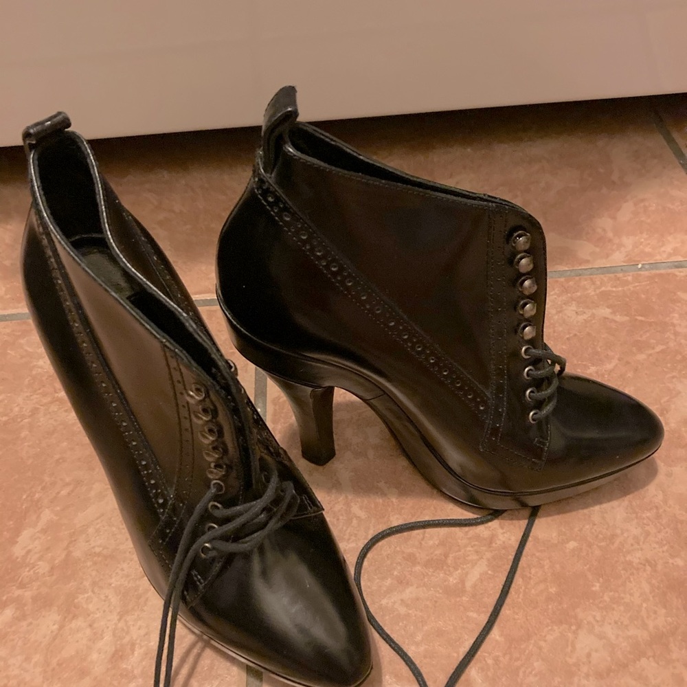 Burberry Prorsum Patent Leather Booties